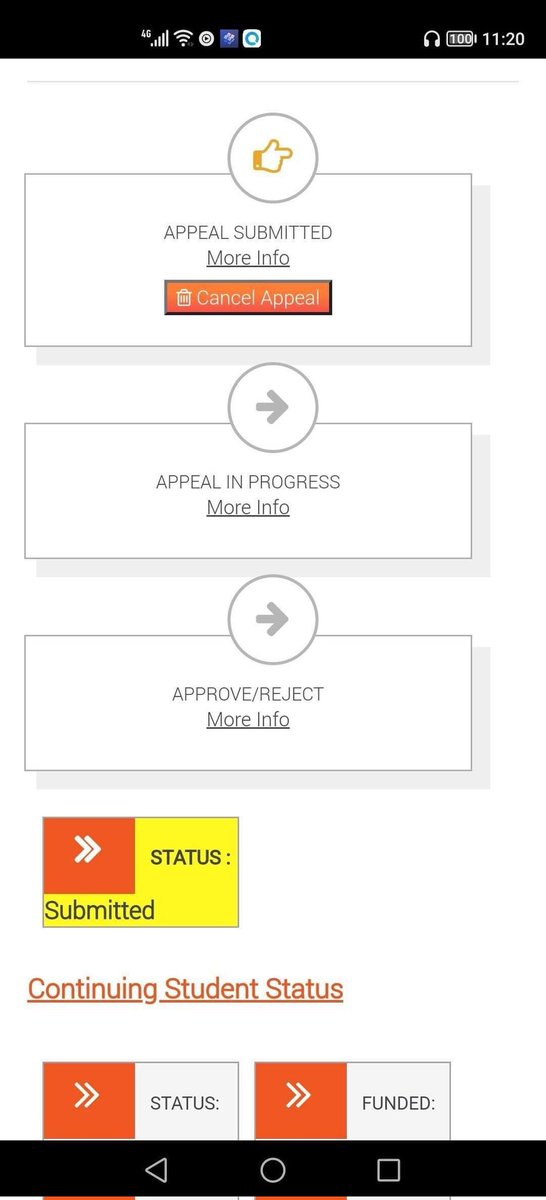 Abulele_N's tweet photo. @myNSFAS Can some body help me, my Appeal status says "submitted" on a different device and on another device it says "Appeal closed". Can somebody explain to me what is going on? I think now it's going to be a month doing this https://t.co/LQHXyFo4hZ