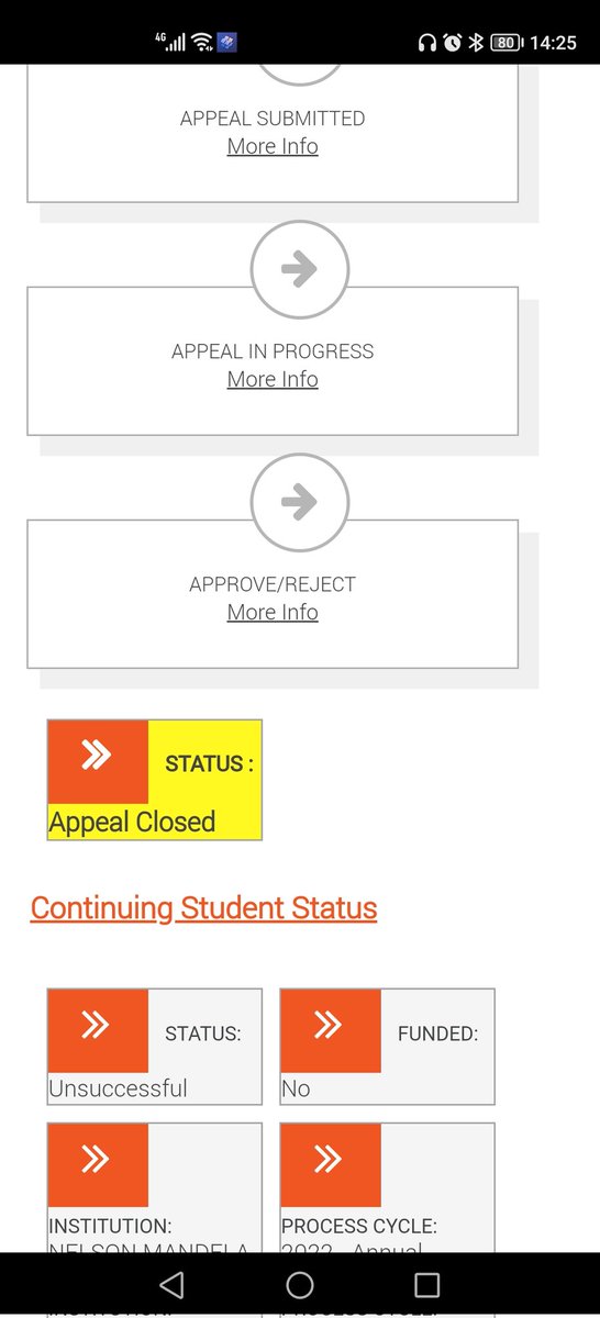Abulele_N's tweet photo. @myNSFAS Can some body help me, my Appeal status says "submitted" on a different device and on another device it says "Appeal closed". Can somebody explain to me what is going on? I think now it's going to be a month doing this https://t.co/LQHXyFo4hZ