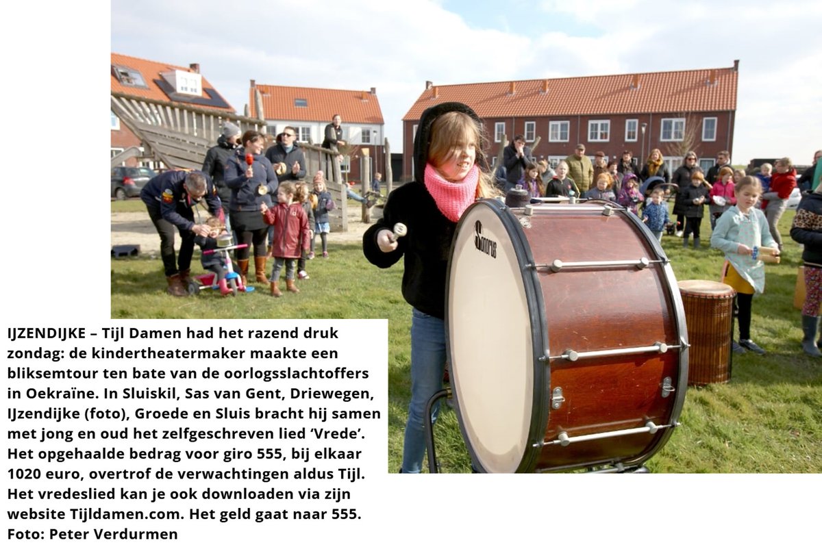 Peter Verdurmen legde de benefiettour waarmee ik zondag geld inzamelde voor #Giro555 vast met deze sprekende foto. Deze week in het #ZVA 
#Oekraine #stopthewar #vrede