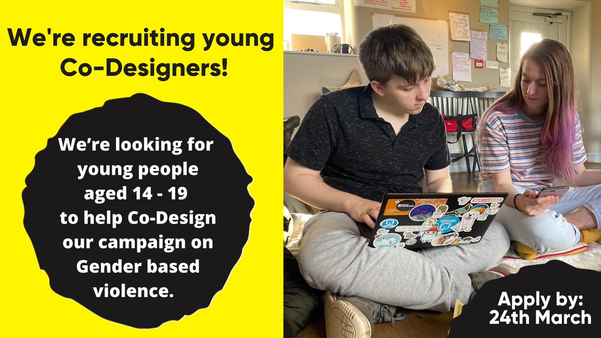 EffervescentUK's tweet photo. We’re looking for young women and men aged 14 - 19 to volunteer on our Co-Design team to develop ideas and create a campaign to tackle gender-based violence.  
We will work together for eight days over the Easter holidays in Plymouth, find out more here - https://t.co/c9FZozeRdV https://t.co/ZQBifWSN2Z