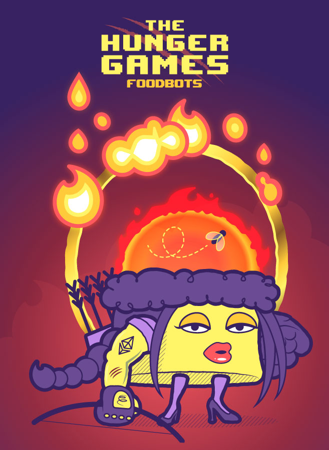 FoodbotsNfts's tweet photo. Next week is going to be amazing... We will have our first FOODIESTOWN HUNGER GAMES🔥

🤖We've great COMMUNITIES in our ranks and we want to see you COMPETE.

HAVE FUN and remember may the odds be ever in your favour!🏹

🚨FIRST BATTLES start on MONDAY🚨

#NFTs #NFTart #NFTDrops https://t.co/DfCgFkvDP7