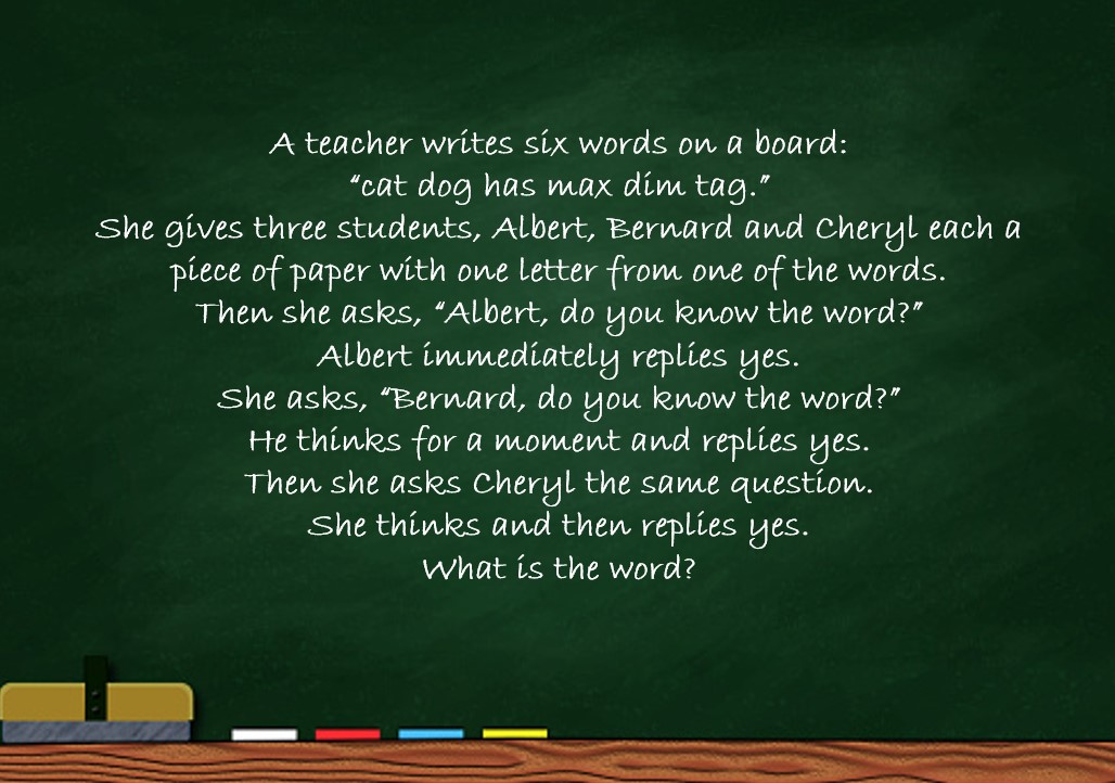 DmEducational's tweet photo. #Puzzle time!
I'm sure if you wanted to incorporate this into your game, it would be easy to change the words or context to match.
Correct answers get a like. Wrong answers get mauled by wild animals.
#Brainteaser #WordPuzzle #LogicProblem https://t.co/IpANIcWowO