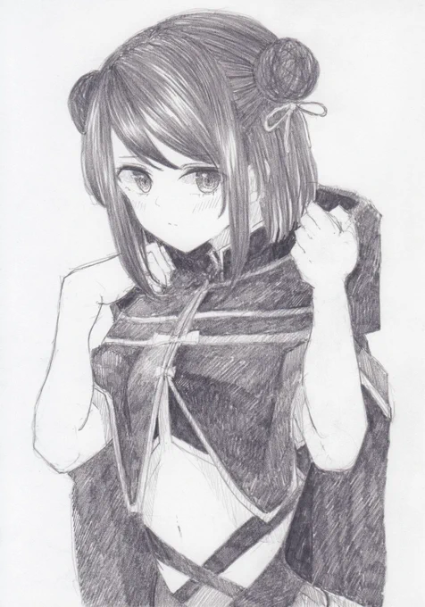 シャーペンで描きました。
マギアレコードから、黒江です
#マギレコ 