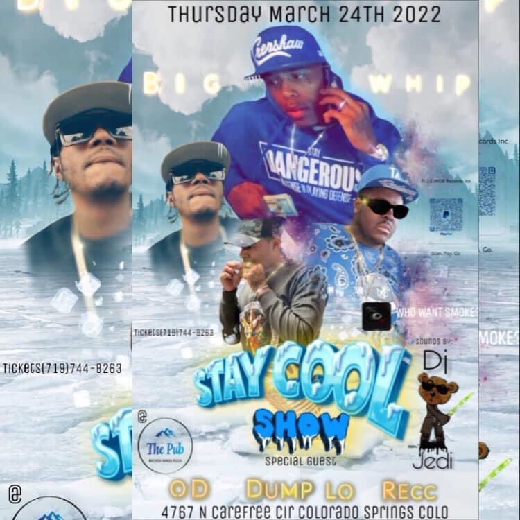 TtntStudios's tweet photo. 🔥🔥🔥 Stay Cool Show!!! 🔥🖤🤘🏽 ft #BigWhip ‼️🔥🔥🔥 with special guests #OD #DumpLo and #Recc !!! Coming to #ColoradoSprings #Colorado ‼️‼️ Mar 24‼️‼️‼️ #ticketsavailable now!!! (719)744-8362 ‼️🔥🖤🤘🏽 #OvaDoze #POE #MOBrellas #liveshow #liveconcert #concert #hiphop #rap #music https://t.co/TzSXvZ5Oyz