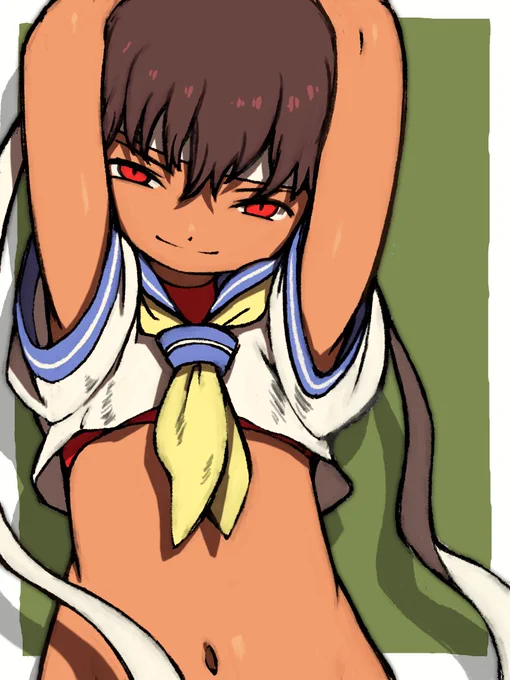 日焼けしたさくら #春日野さくら #ストリートファイター 