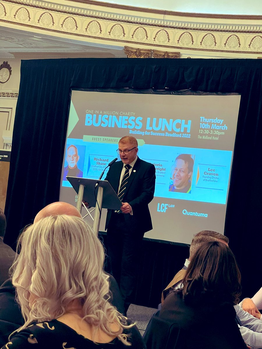 A great charity event yesterday @OneinaMillion_ some great speakers @Bradford_Live @NW_victoriaw @waynejacobs22 and Richard Shaw! All filling us in on the exciting things happening in Bradford! I have to say I’m a little bit excited for the odeon re opening!