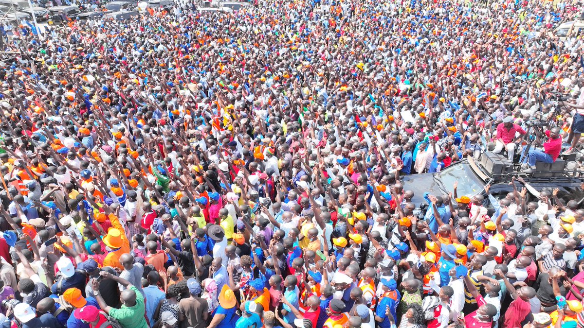 mamangilu's tweet photo. This is KISUMU DALA, Mamboleo stadium. They say home is where the heart is. Baba is home. @RailaOdinga’s Presidency is a fore gone conclusion. It’s now a matter of time. GINIWASEKAO! https://t.co/geXsjhw2nB