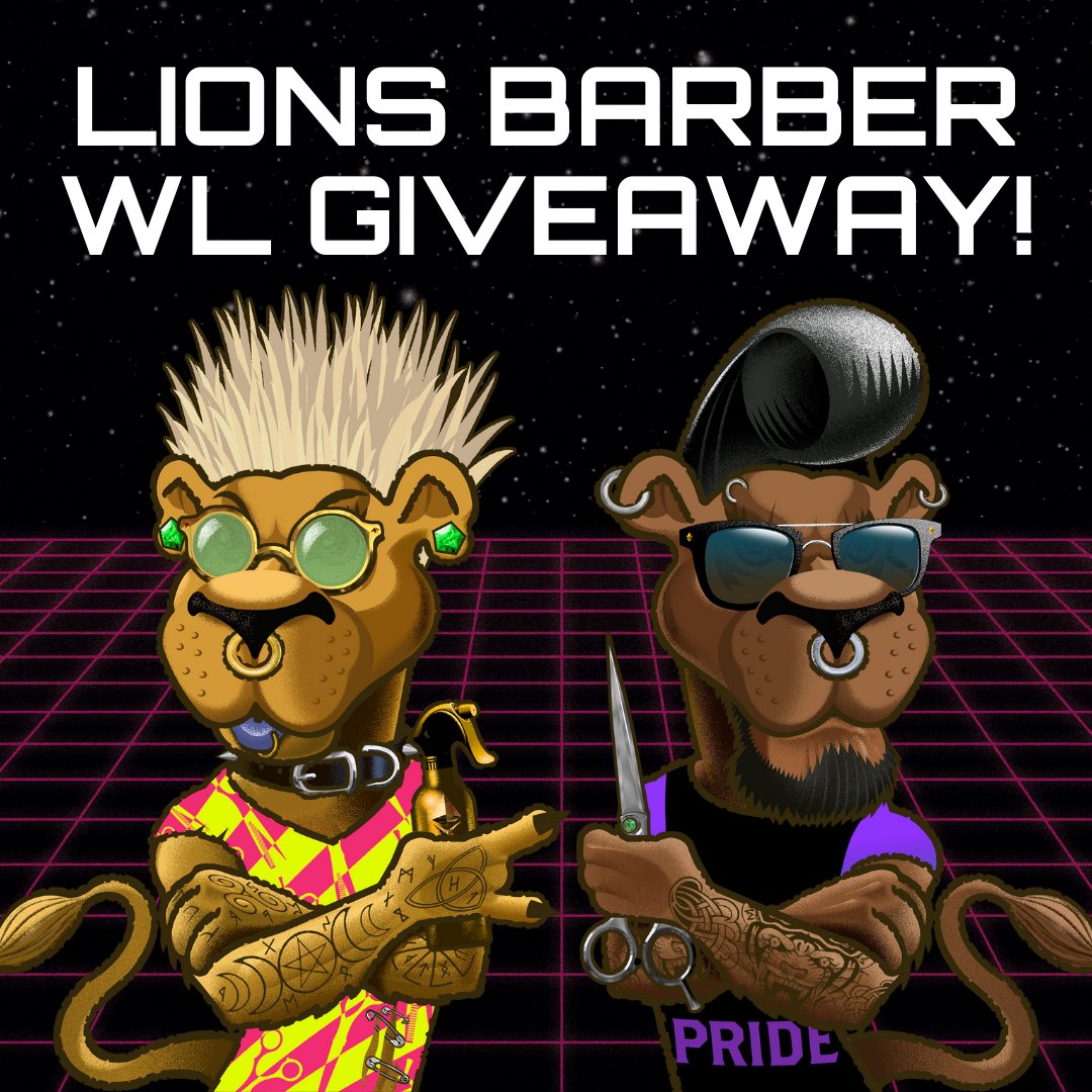 BoujeeBullies's tweet photo. Boujee Bullies 🤝Lions Barber

Lions Barber are giving away 10 WL spots! 🐕

1. Follow @BoujeeBullies and @LionsBarberNft 
2. Join LB's Discord: https://t.co/kxQkwBxiit
3. Join BB's Discord: https://t.co/lRWgKzVVSF

Winners will be announced on our Discord soon! 💫

#nftgiveaway https://t.co/pKxsd9oIN7