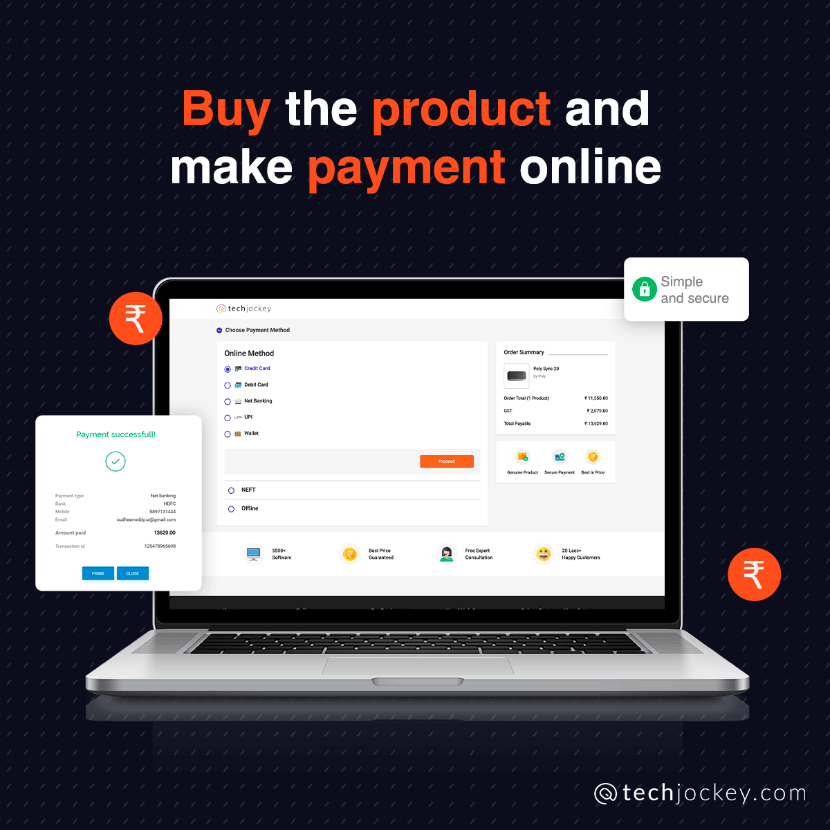 TechJockeys's tweet photo. Buying Business Software Made Easy with https://t.co/2wrEY3DR93
Techjockey is a trusted eCommerce platform that allows you to buy IT solutions with 100% secure payment.
PART- 2/2
#softwarekaamazon #techjockey #softwarebuying #softwaresimplified #startup #business #smbs #india https://t.co/fTL6OP2u8V