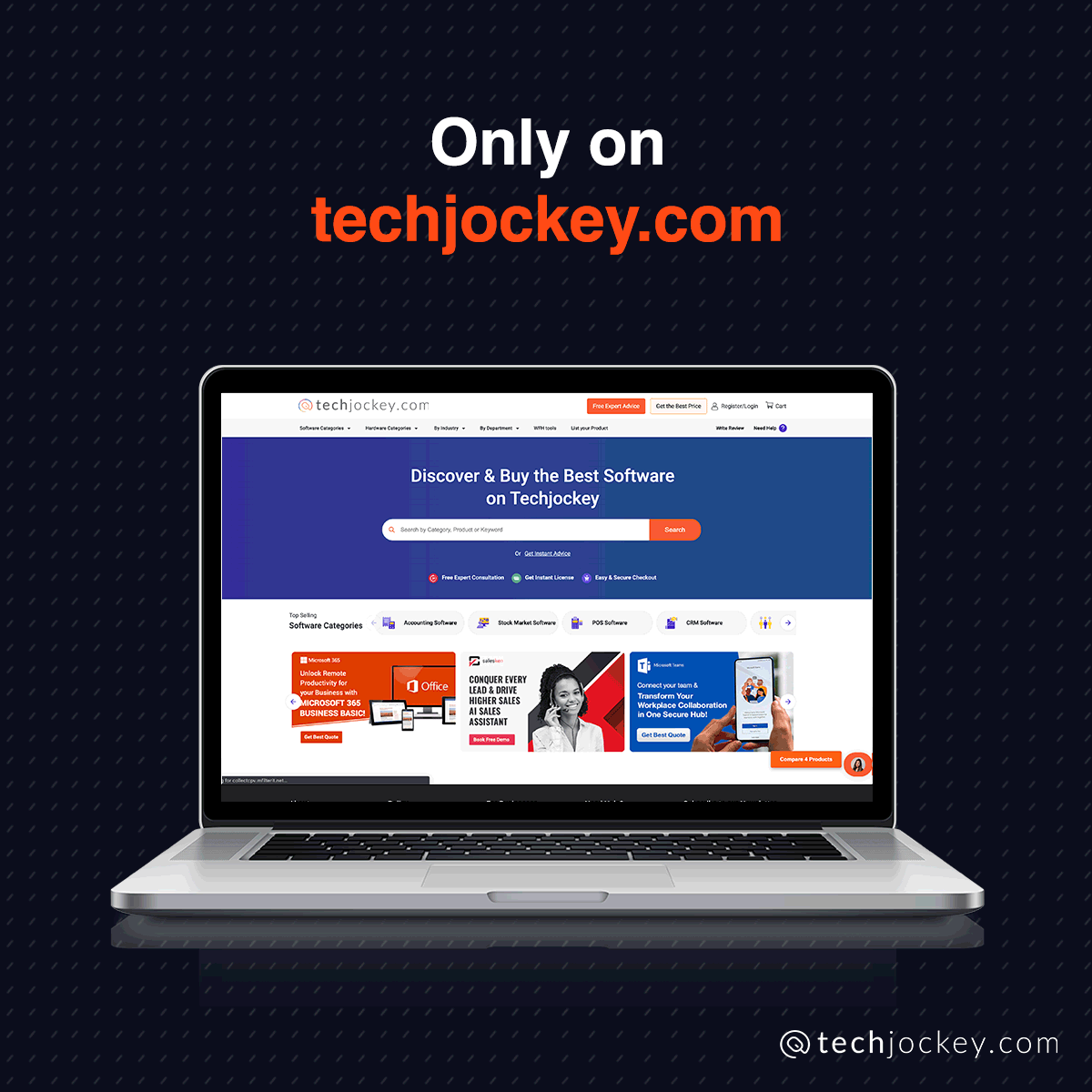 TechJockeys's tweet photo. Buying Business Software Made Easy with https://t.co/2wrEY3DR93
Techjockey is a trusted eCommerce platform that allows you to buy IT solutions with 100% secure payment.
PART- 2/2
#softwarekaamazon #techjockey #softwarebuying #softwaresimplified #startup #business #smbs #india https://t.co/fTL6OP2u8V
