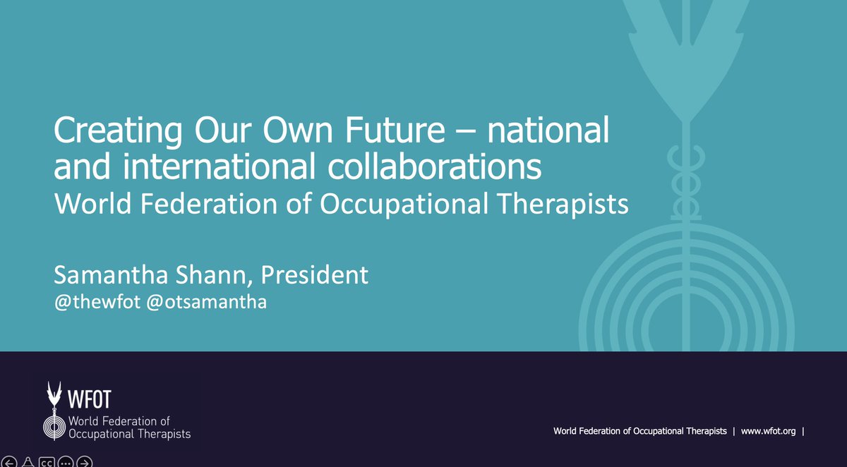 thewfot's tweet photo. Congratulations @aiota_ on your 59th annual national conference, #OTICON2022 - Unmask the Masked Potential: Occupational Therapy Perspective. 

#WFOT President @otsamantha was honoured join you virtually &amp; deliver a keynote address 
@IndianJournalOT https://t.co/v50gT47HHc