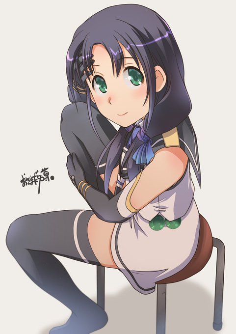 多分、前から丸見えな座り方の涼風ちゃん、何が?
それはそうと
#涼風進水日 #涼風生誕祭2022 
だそうで、おめでとうございます! 