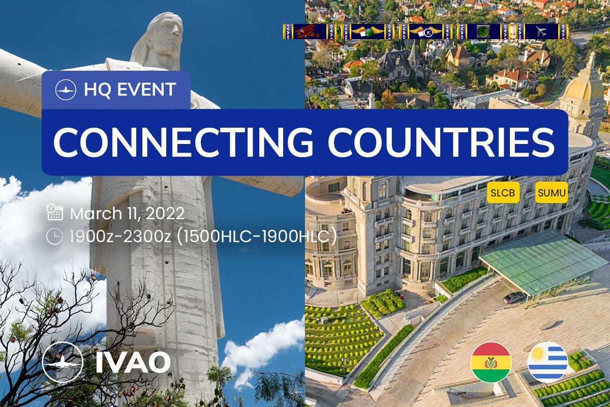 Es hoy!! Les recordamos el Evento HQ con muchas medallas y diversión junto a los amigos de <a href="/ivao_bo/">IVAO Bolivia</a>. Los esperamos a las 19z. Mas informacion en nuestro foro uy.forum.ivao.aero/index.php?topi…