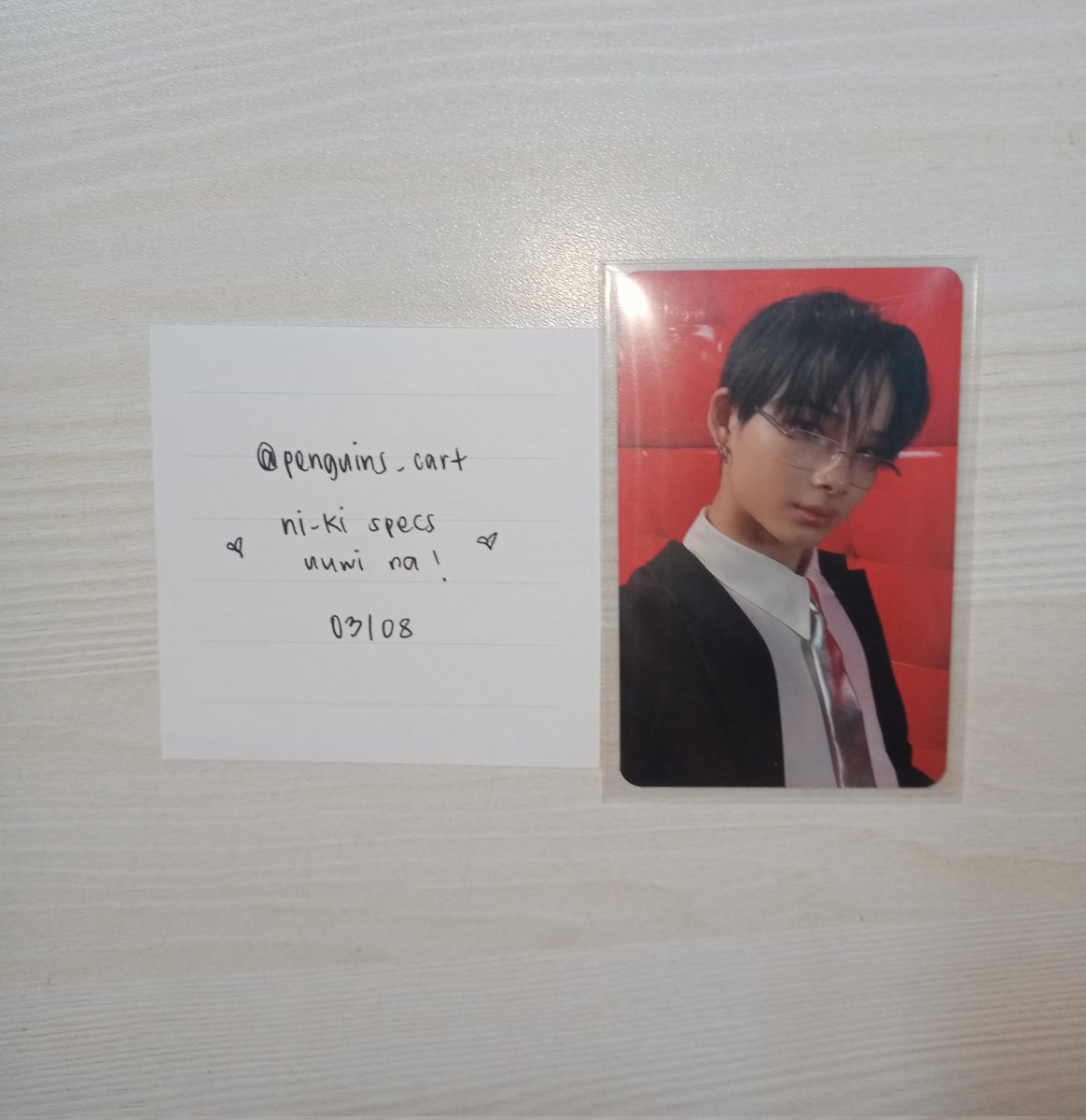 penguins_cart's tweet photo. #PSCbuys
💌:@enhuipen Hello ni-ki specs arrived safely today po, tysm po for letting me adopt him grabe yung Sparks💥😭 anw thankyou also for smooth transaction.^_^
#raepatunays https://t.co/yuypWgdo9s