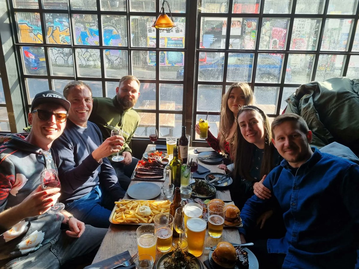 MacleanMooreBV's tweet photo. Yesterday as our most recent incentive winners, this lovely lot were taken out for dinner at SMOKESTAK and then for bowling and drinks after. 

A well deserved day out! 🍻🎉 https://t.co/SM8Z3auTsS