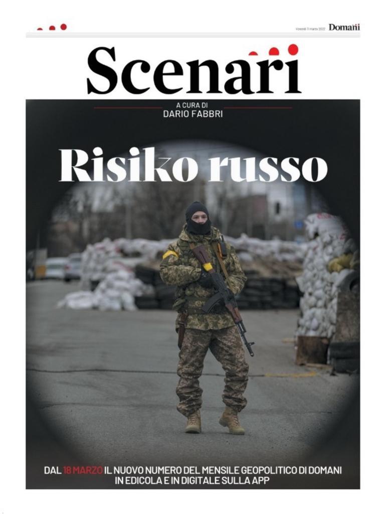 dlfabbri's tweet photo. Venerdì prossimo Scenari torna in edicola (e in digitale). 

Tutto nuovo.

20 pagine per analizzare la guerra in Ucraina, con interventi di analisti italiani e stranieri.

A molto presto. https://t.co/IHkkBGycro