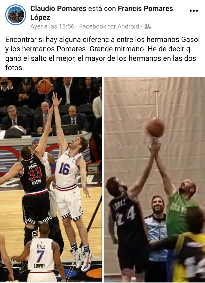 CBPunta's tweet photo. Los Gasol o los Pomares? Nosotros nos quedamos con los Pomares 😎👏🏼💛💚💙
#SomosCBPunta #LigaDeInvierno https://t.co/LWiKavOmwh