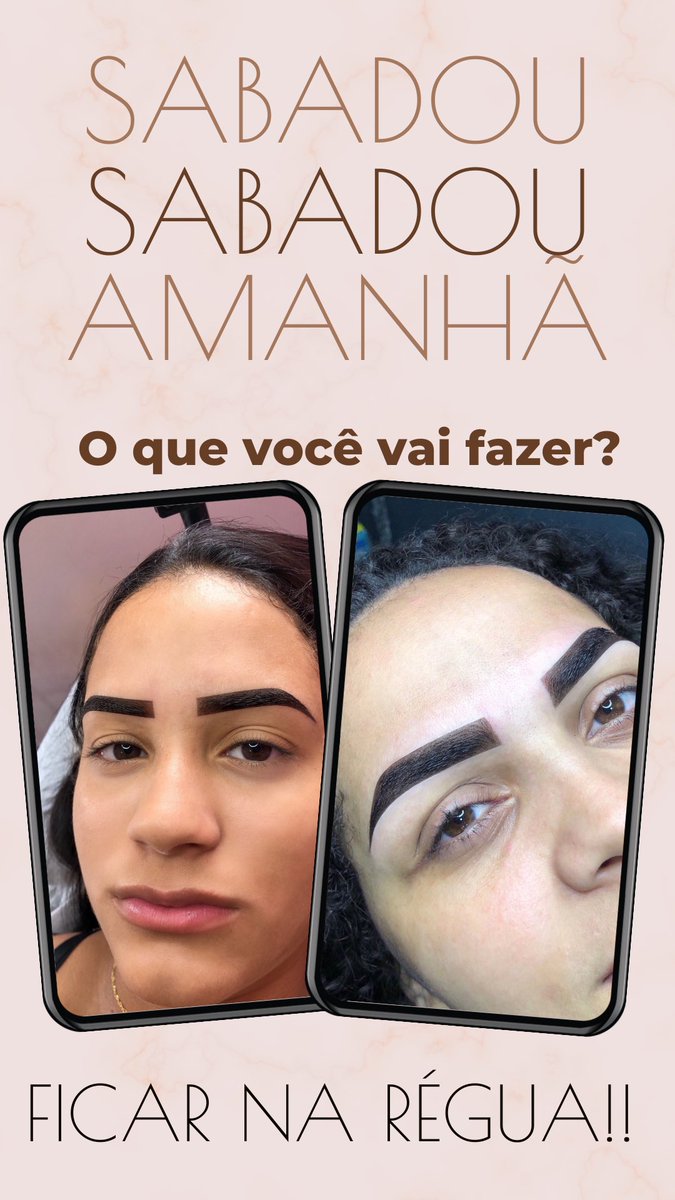 gisouzadesigner's tweet photo. Agende o horário de vocês meninas!! 💖📏 https://t.co/l7NERqDomJ
