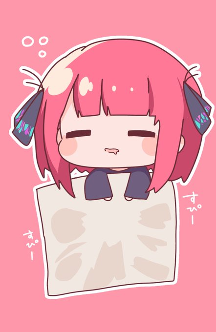 あわてるるさんがTwitterに投稿した中野二乃(五等分の花嫁)のイラスト。