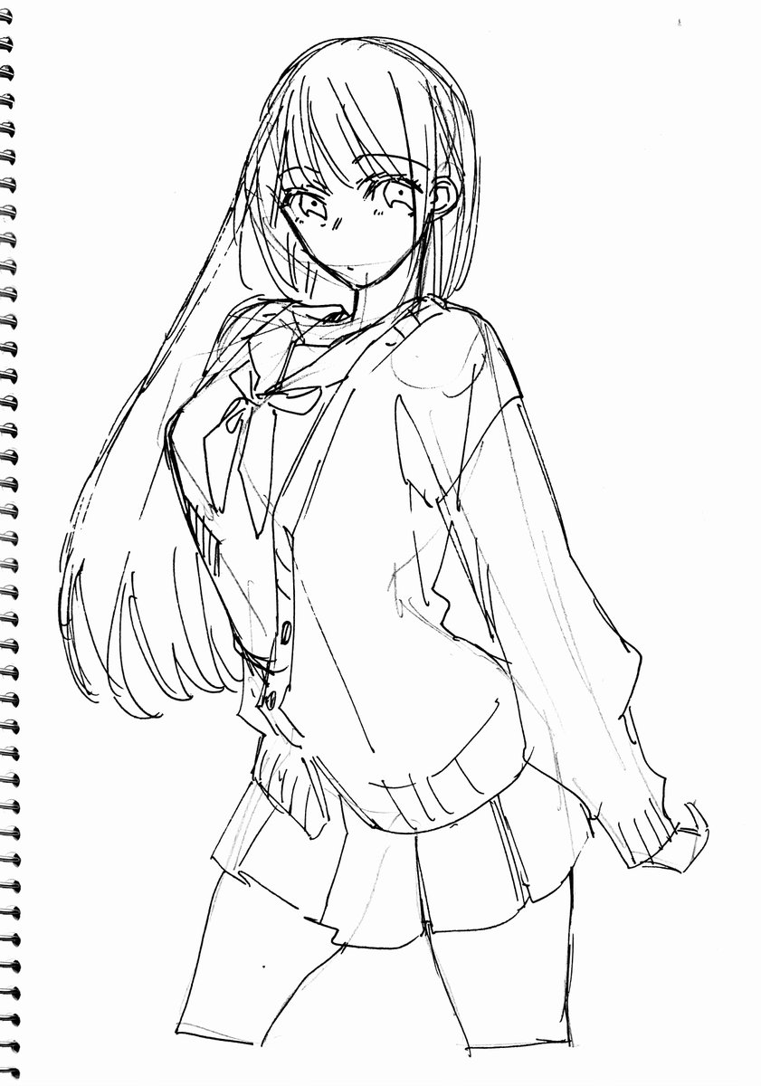 可愛い女の子ってどう描くんだろうな… 