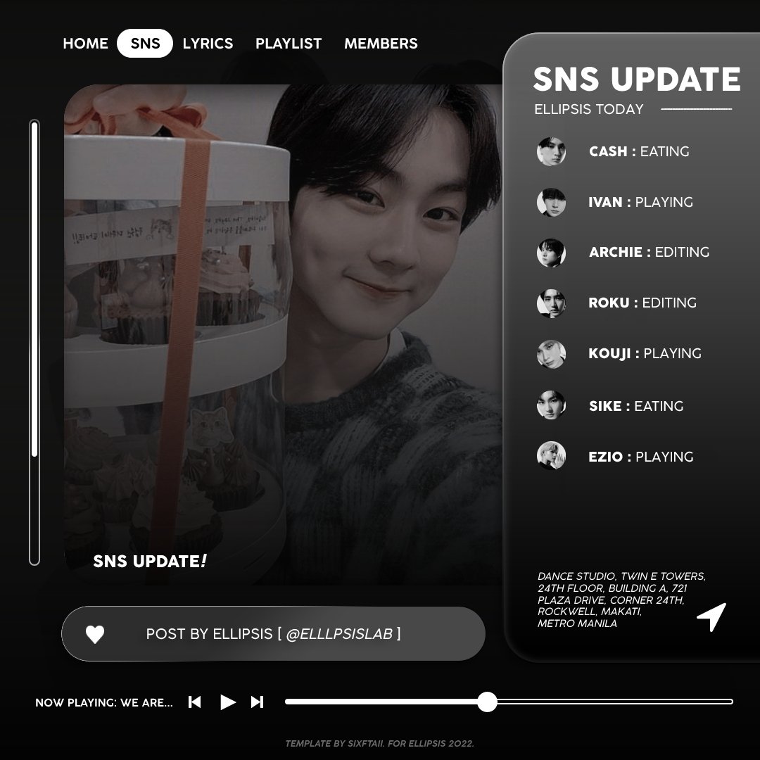 ⠀
⠀
            2022年3月11日 | 9:11 PM
          ﹫ sike 、busy day tonight
           (busy eating dejk lang po)
        
⠀⠀