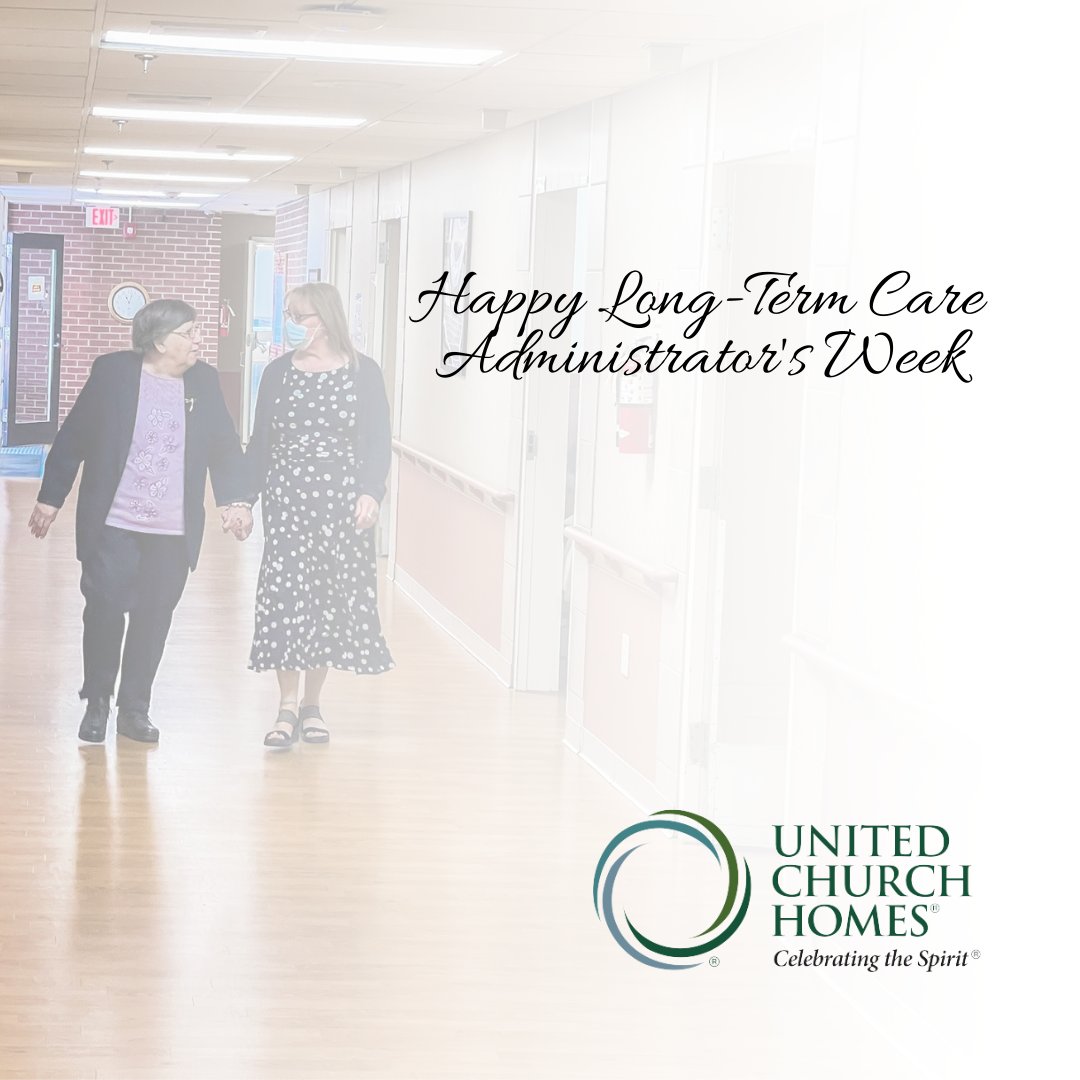 UCHomes's tweet photo. Thank you to the United Church Homes administrators who are entrusted with the responsibility of managing the care of our loved ones. They touch the lives of residents, families and ensure their staff provides the highest level of care. #LTCAWeek22 #AbundantAging #LiveIt https://t.co/EVEABx8sCa