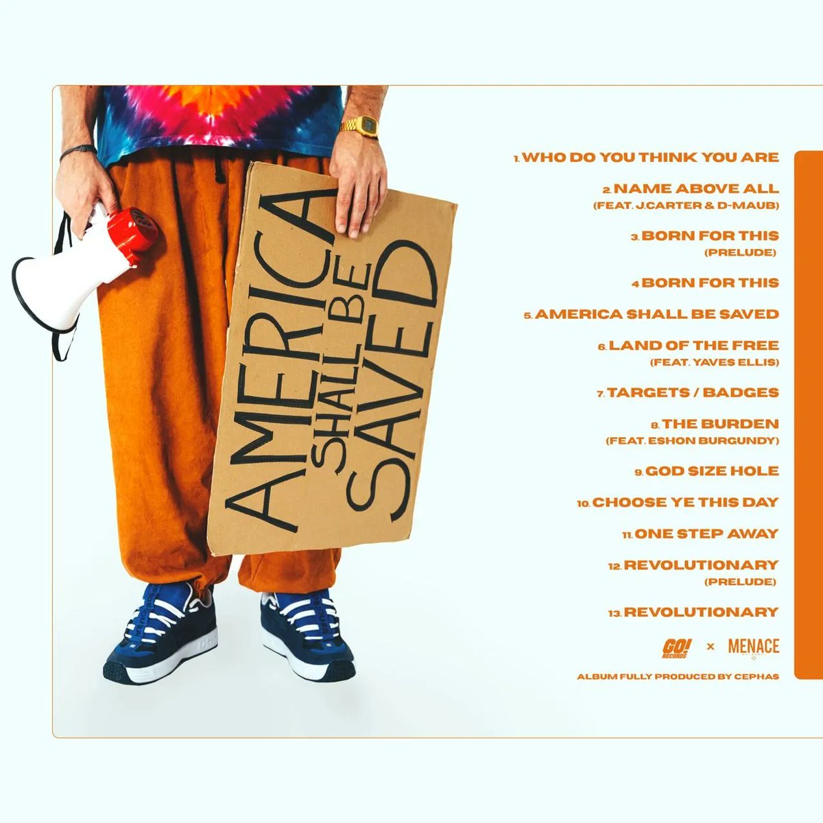 Datin_TripleD's tweet photo. @CephasMusic "America Shall Be Saved" official album cover & tracklist.
Available next Friday 3/18. #PreSaveLink https://t.co/gjGfXnSZGg
#MenaceMovement
× #GoRecords https://t.co/LxUTER22Ss