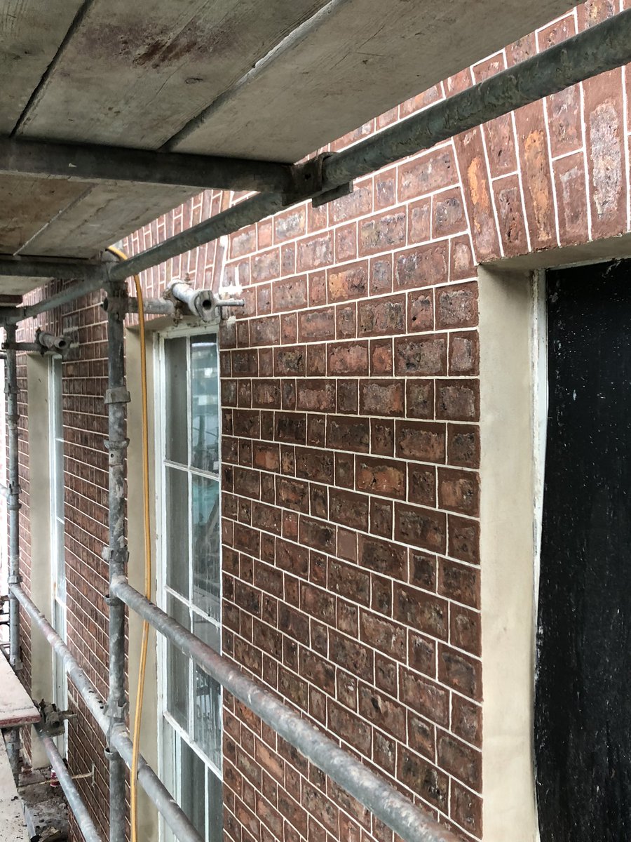 moranjohna1's tweet photo. It is slow but fixed now for decades to come! Limerick edges! Getting closer to completion of at least the #perysquare side of house at no 6. Within weeks of moving scaffolding to attack the side! #georgianlimerick #limerickedge https://t.co/YDVKpfQcrD