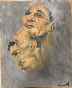 UCL_Holocaust's tweet photo. Jennifer from @Official_FPHS, was our final KS4 winner. Her piece focussed on a portrait of Leon, &amp; chooses 3 separate moments to dwell upon, giving Leon and a shifting, unfixed form, which speaks to the power a single day can have. 10/13 RT @history_fox https://t.co/9qbGwOG8UD