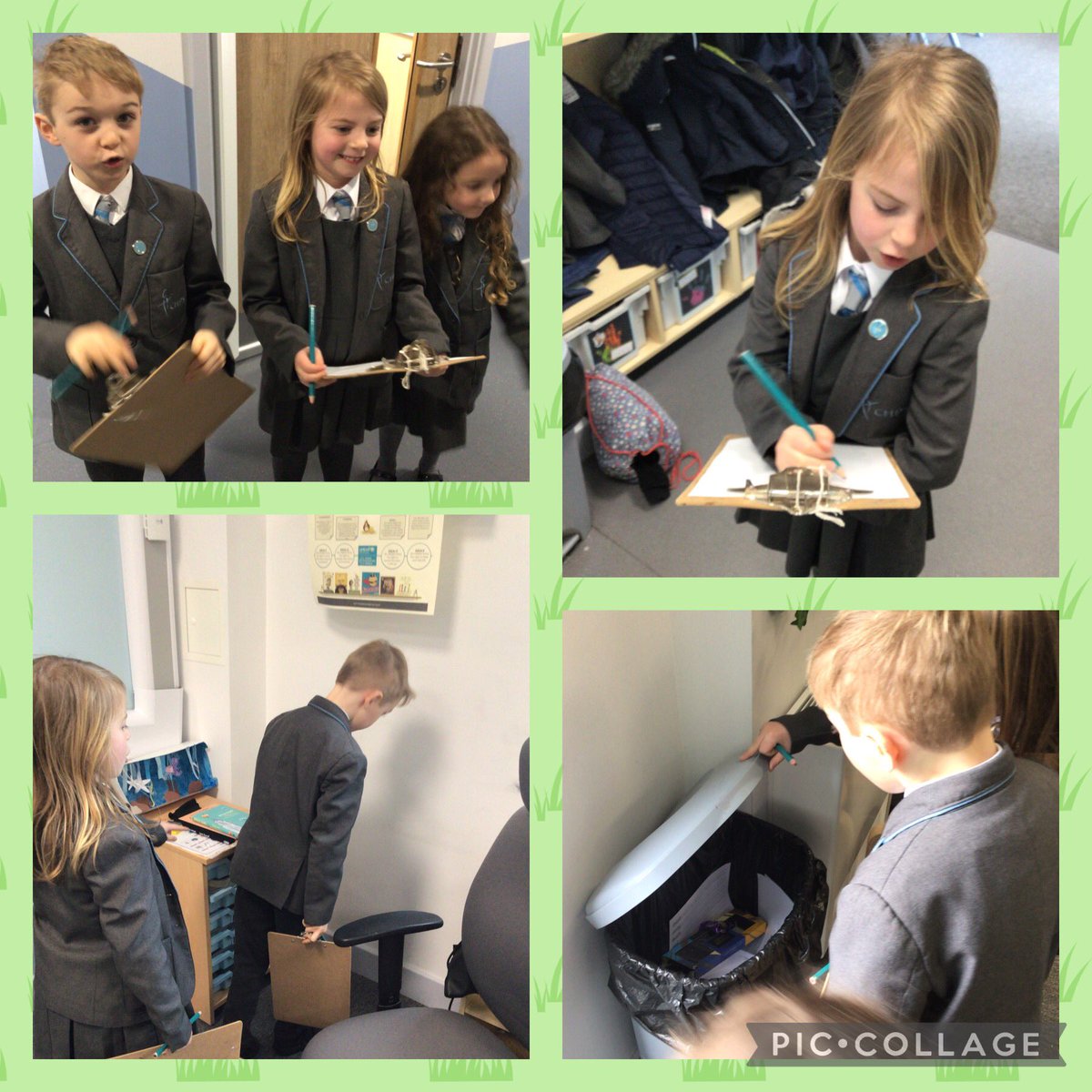 CHPScommons's tweet photo. The Department for the Environment have been surveying the school to see how many paper recycling bins we need, to help us meet one of our @EcoSchools actions to recycle more at school. Look out for some new bins soon! #CHPSPupilParliament https://t.co/fvFh5FPaAK