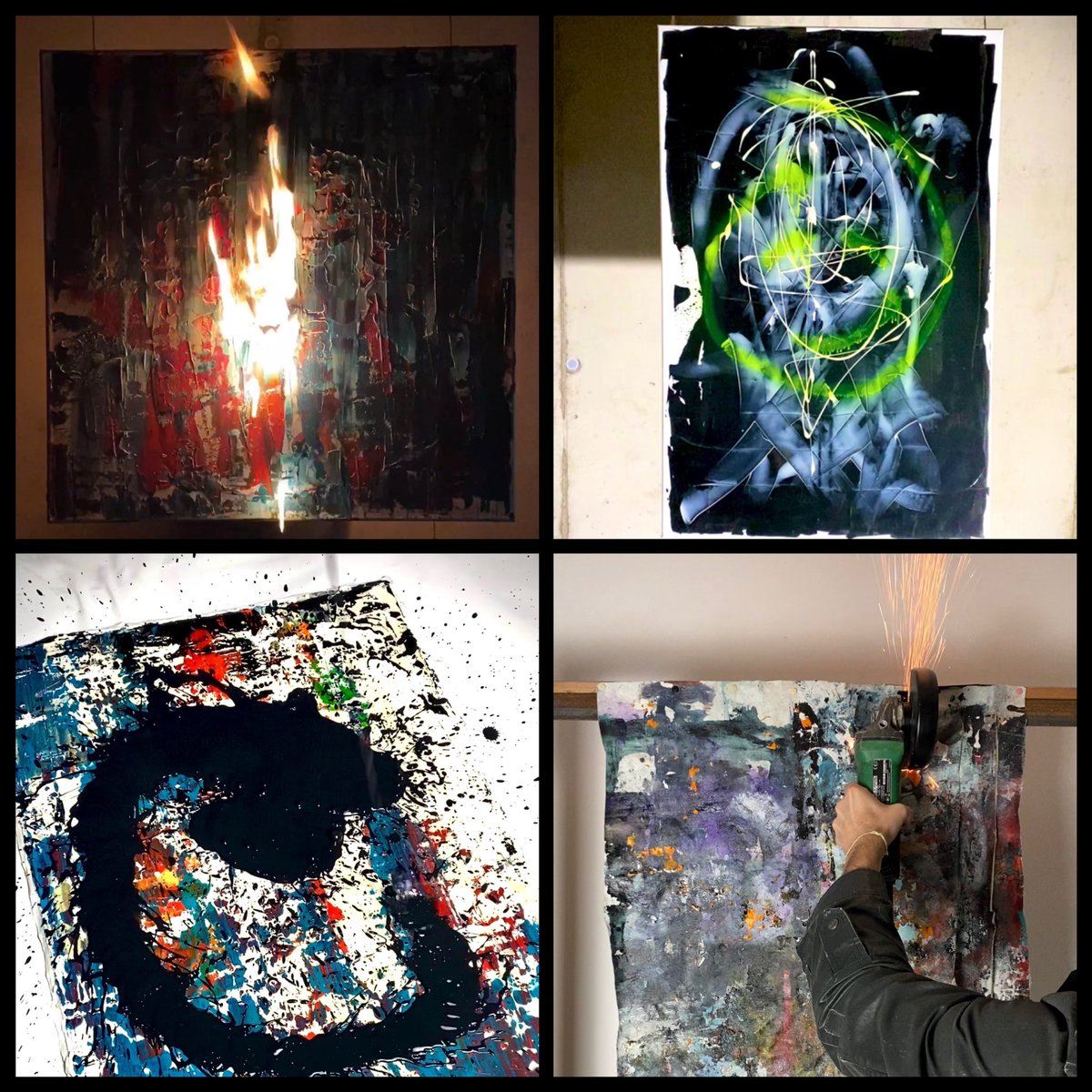 I destroy the physical artwork after selling the #NFT 🔥