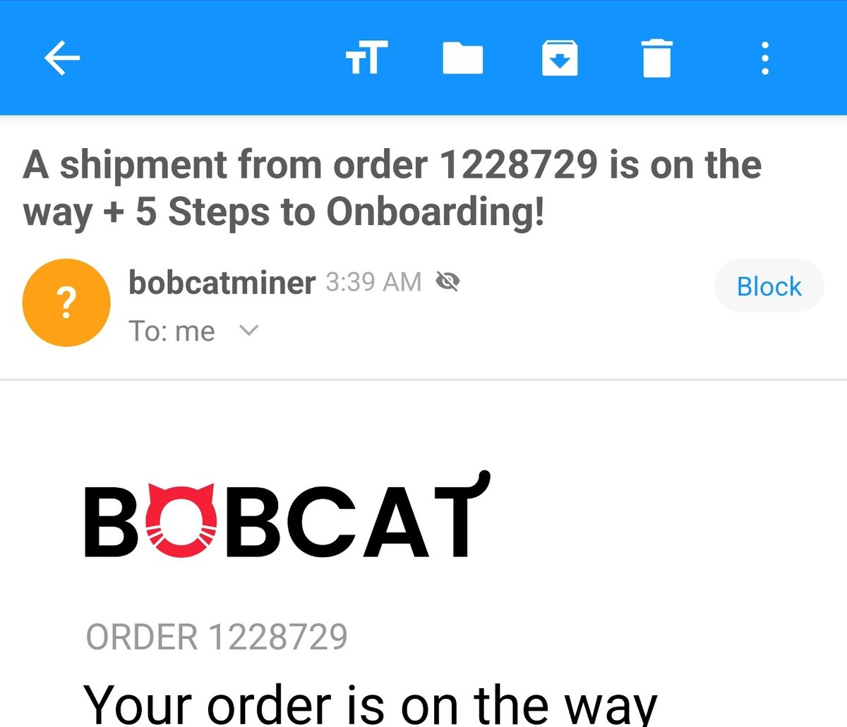 bernaldo_frank's tweet photo. @alexsaude @BOBCATiot I just got mine this morning.  Posted screenshot in this thread but I will post it here again https://t.co/47GdsiV0An