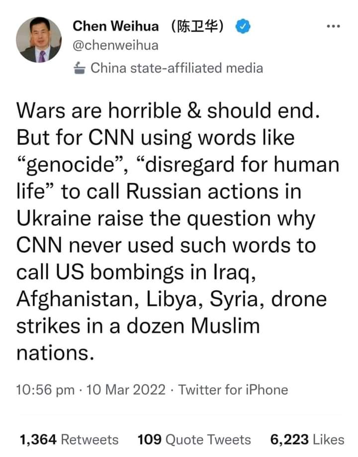 Abyotmulatu1's tweet photo. Have you ever asked such questions ? No! Most of us manipulated by the western propaganda machines to believe and live their lies. My country suffered and have been suffering yet by the fake news of the west. #bringbackRT #boycottDSTV #boycottmultichoice @RusEmbEthiopia #nomore https://t.co/GXucjWVXRI