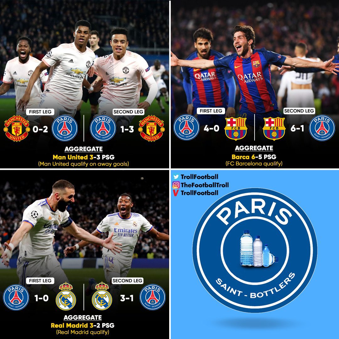 Troll Football on Twitter "PSG The serial bottlers…