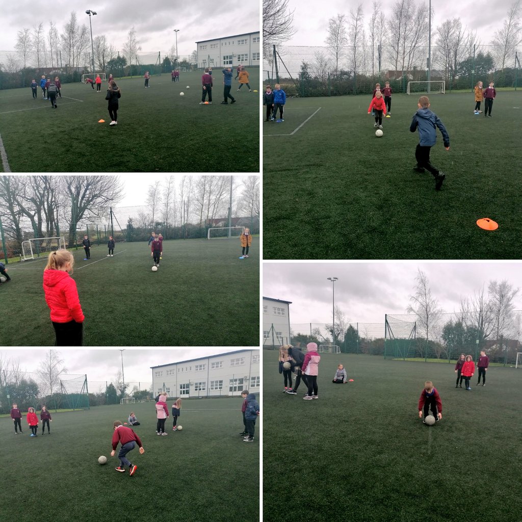 We have really been enjoying learning how to play Gaelic football this week! 🏐☘️ #seachtainnagaeilge #GAA <a href="/kinvarans/">Kinvara NS</a>