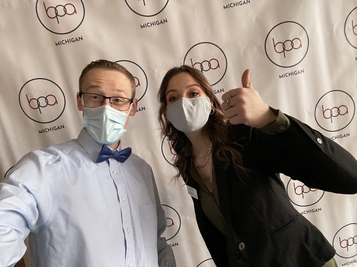 MichiganBPA's tweet photo. 50 Years of joy and fun! Stop by our two selfie stations in the Amway and DeVos and share your photos with us using #MIBPA! https://t.co/83HQlRiIgE