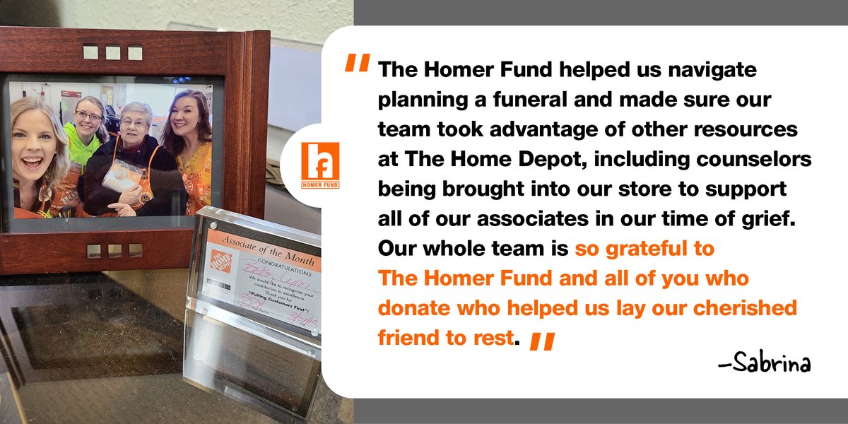 In the hardest times, the #HomerFund is there. After the loss of a beloved associate, her coworkers learned she had no living family. To honor her life, her friends and colleagues reached out to The Homer Fund for help.