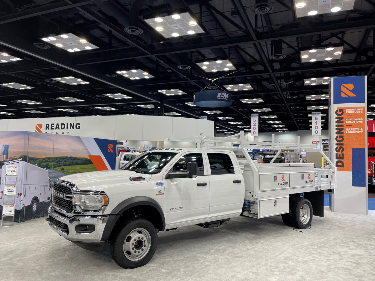 ReadingTruck's tweet photo. Today is the last day to check out our new concept Contractor Body, and the latest addition to our innovative Crane Body family, the RM-78. Work Truck Week 2022, Booth #5149. 

#ReadingTruck #WTW22 #JBPCO #CraneBody #ContractorBody #NTEA https://t.co/kuOBdU6Rnz