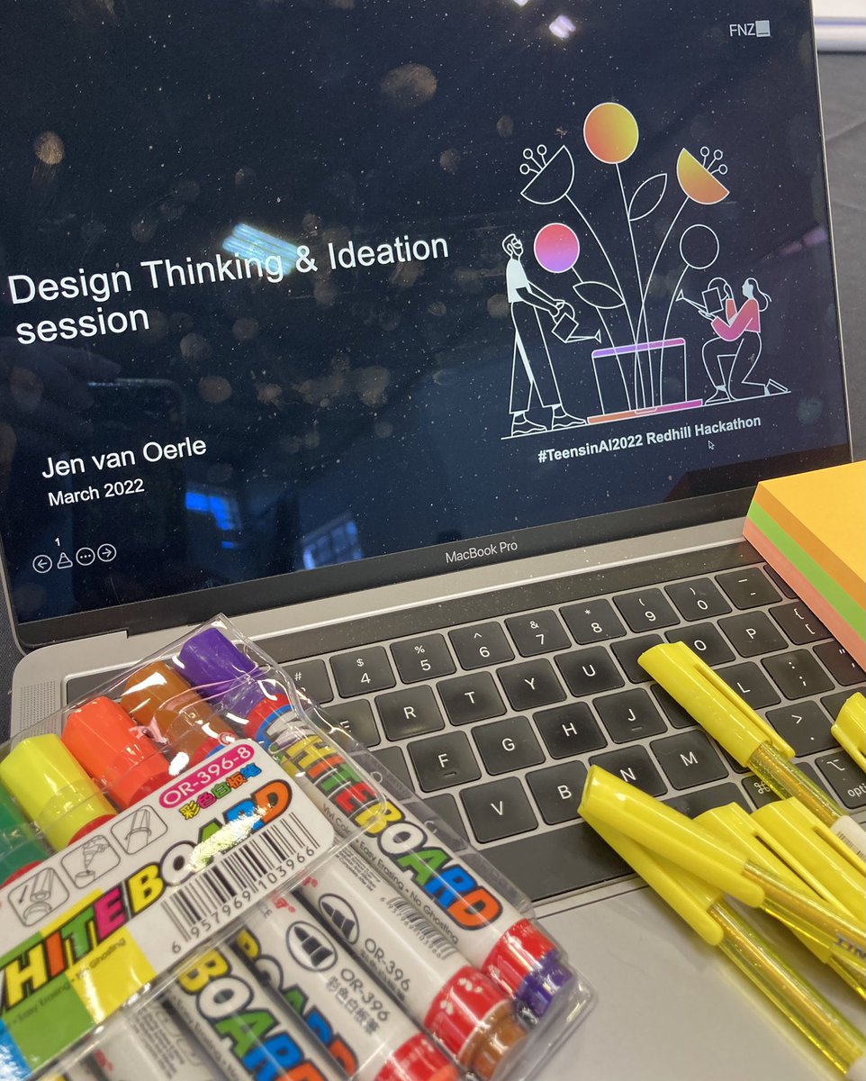 JenvanOerle's tweet photo. Ready to be inspired and sharing Design Thinking and Ideation ideas at the #TeensinAI2022 Hackathon at @RedhillSchool.  Teens solving for #sustainabledevelopmentgoals.  #letsdothis @FNZ_Group.  So proud to be a part of this! https://t.co/WixUD4ou0d