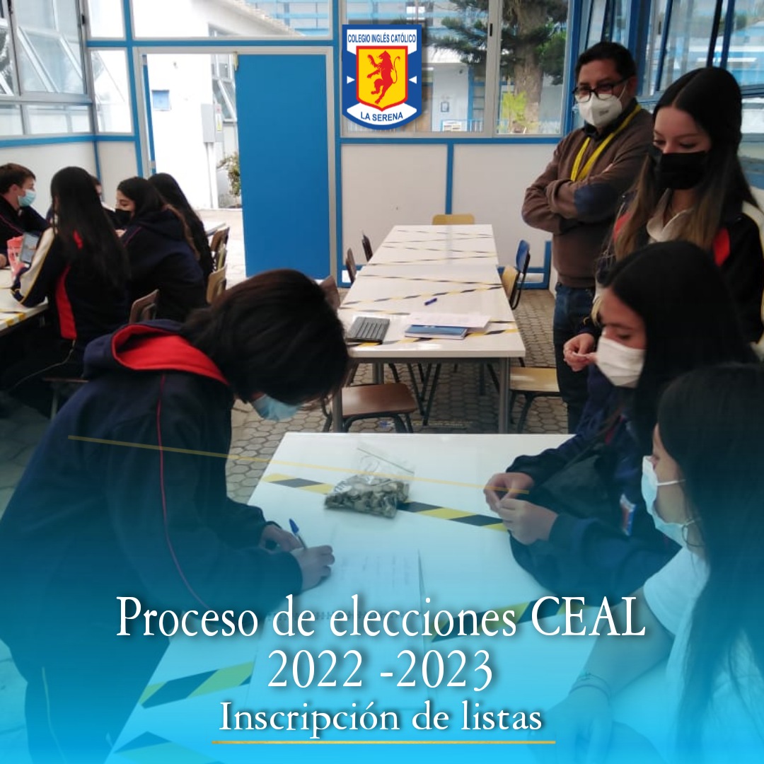 activa_historia's tweet photo. INSCRIPCIÓN DE LISTAS 
CEAL 2022 - 2023.
#colegioinglescatolicolaserena https://t.co/gZSHYFpmYJ