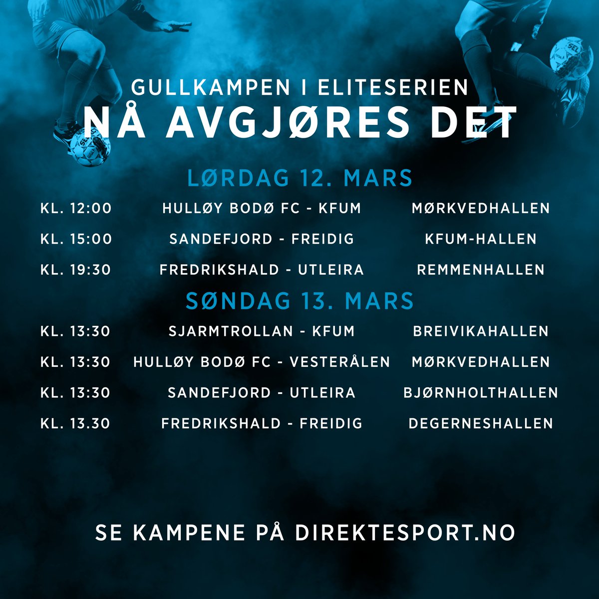 I helgen skal eliteserien i futsal avgjøres! Les mer om runden her: bit.ly/3vYWRr4