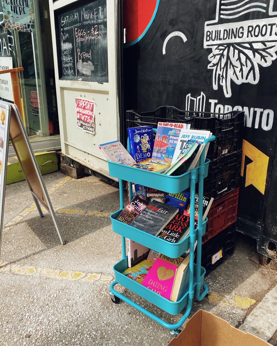 Exciting news! 

Bookshare is up and running again📚 🙂

The goal of this community-based program is to support with access to #literacy skills and #educational tools. 

Bookshare-on-Wheels is going to be at the Moss Park Market during its hours of 11AM - 4PM.

Come say hi! 👋