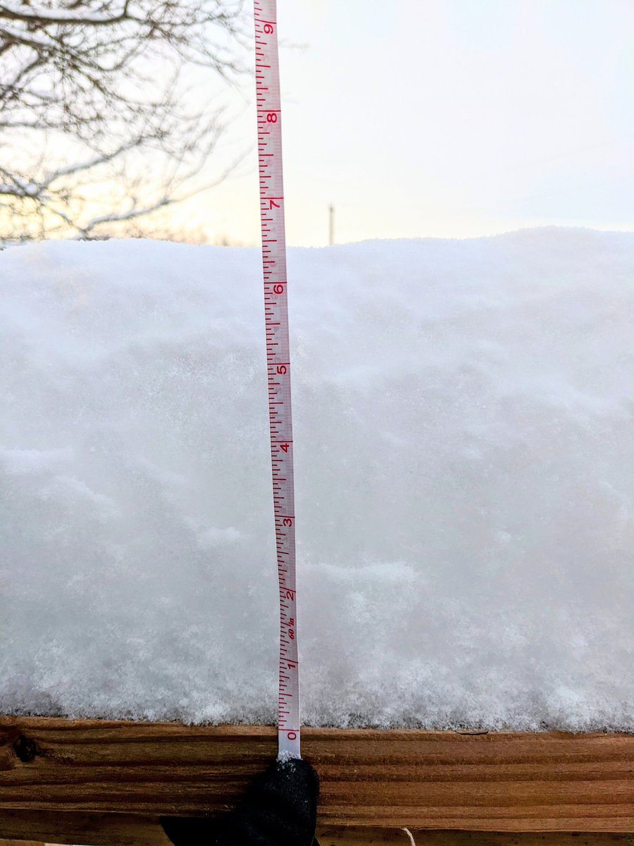 HowGen's tweet photo. I'd say we got an inch or two of snow in the past 24 hours, wouldn't you? ❄️❄️❄️ #mowx #boonecounty https://t.co/BkrMY4dKTb
