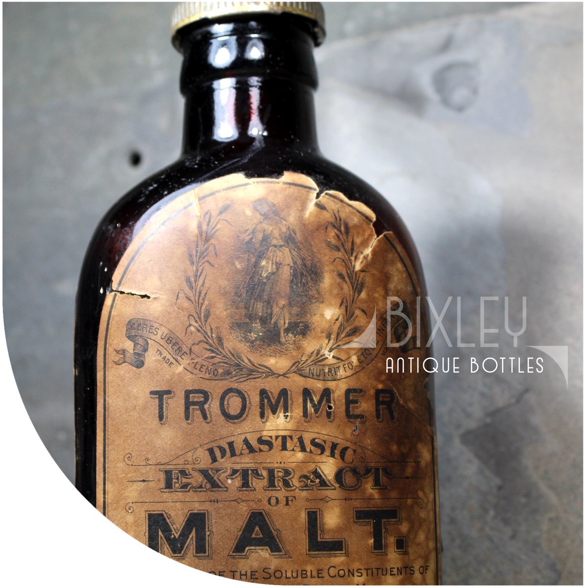 BixleyShop's tweet photo. Trommer Diastisic Extract of Malt was sold as a dietary supplement and because it’s sweet, would sometimes be mixed with cod liver oil. All we can say is yummmmm.
#BixleyShop #AntiqueBottle #Malta 
https://t.co/UruMGDMbTb https://t.co/KS7FWAcY5q