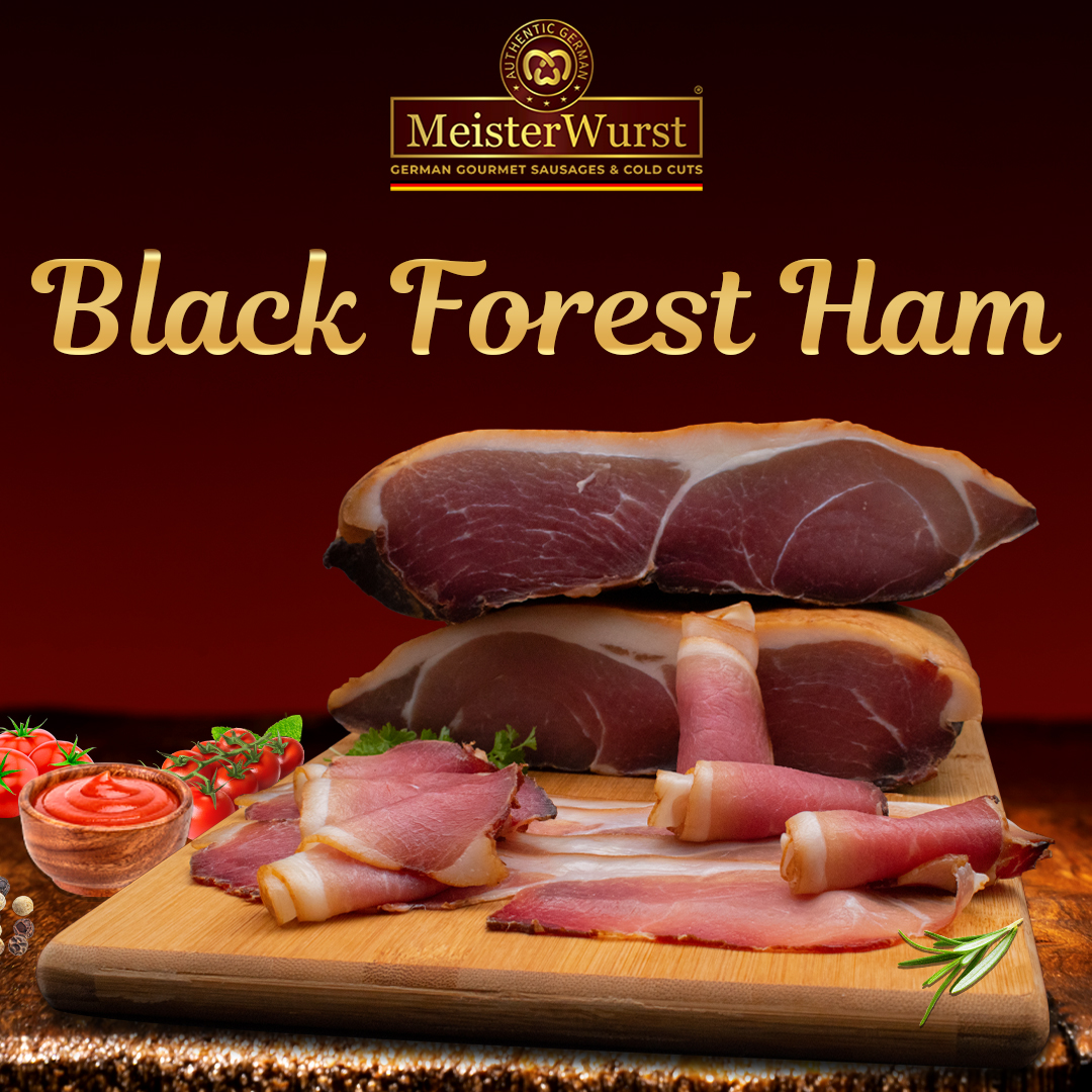 Hello Meat lovers, Meisterwurst offers premium quality, Black Forest Ham. Smoked and cured to perfection. With no added gluten and no added artificial colour. A plate full of the goodness of natural Protein. Order now - meisterwurstindia.com #meisterwurstindia