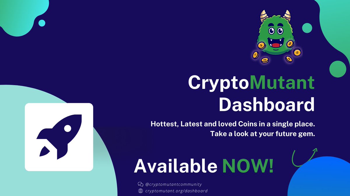 CryptoMutant's tweet photo. 🌟CryptoMutant Dashboard is OUT NOW! 🌟
In celebration of #90k on twitter, we’ve decided to finally release our coin tracker dashboard (https://t.co/DlmBWFHeQT). 
We’re excited for what this is going to bring to everyone.

🧵 This deserves a thread 👇🏻 https://t.co/G3cyY68oNV