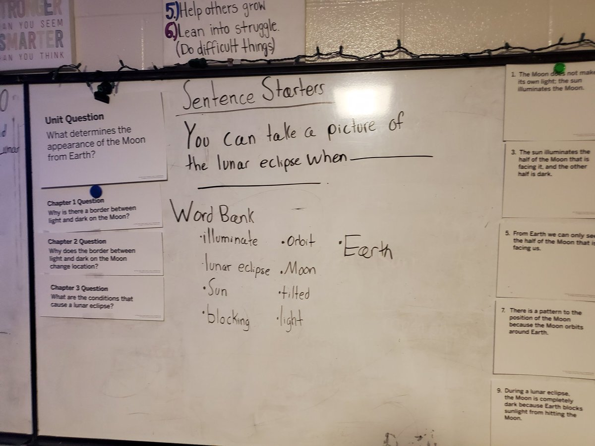 MrsAlcockELL's tweet photo. Sentence Stems and Word Banks for the EL students, visuals, academic vocab reviewed and posted...makes my heart sing! Outstanding, Mr. Akers! It's a great day to be a @JonesJetsPride Jet! @Jen_Hickey2011 @Boone_County @kastidham https://t.co/D8Ae4Jz71R
