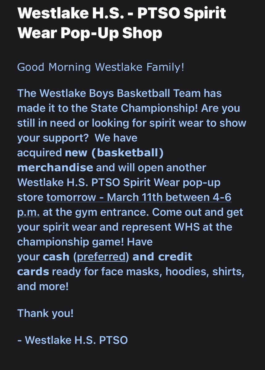 Westlake PTSO-Waldorf (@ptsowaldorf) on Twitter photo 