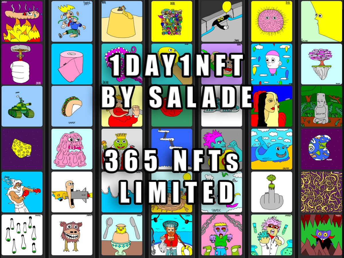 1day1nft's tweet photo. @Chantalou79 @LetMeShill My 2022 NFTs collection here : 365 NFTs limited
https://t.co/NRMgygj4OG https://t.co/bo8fOpQBhl