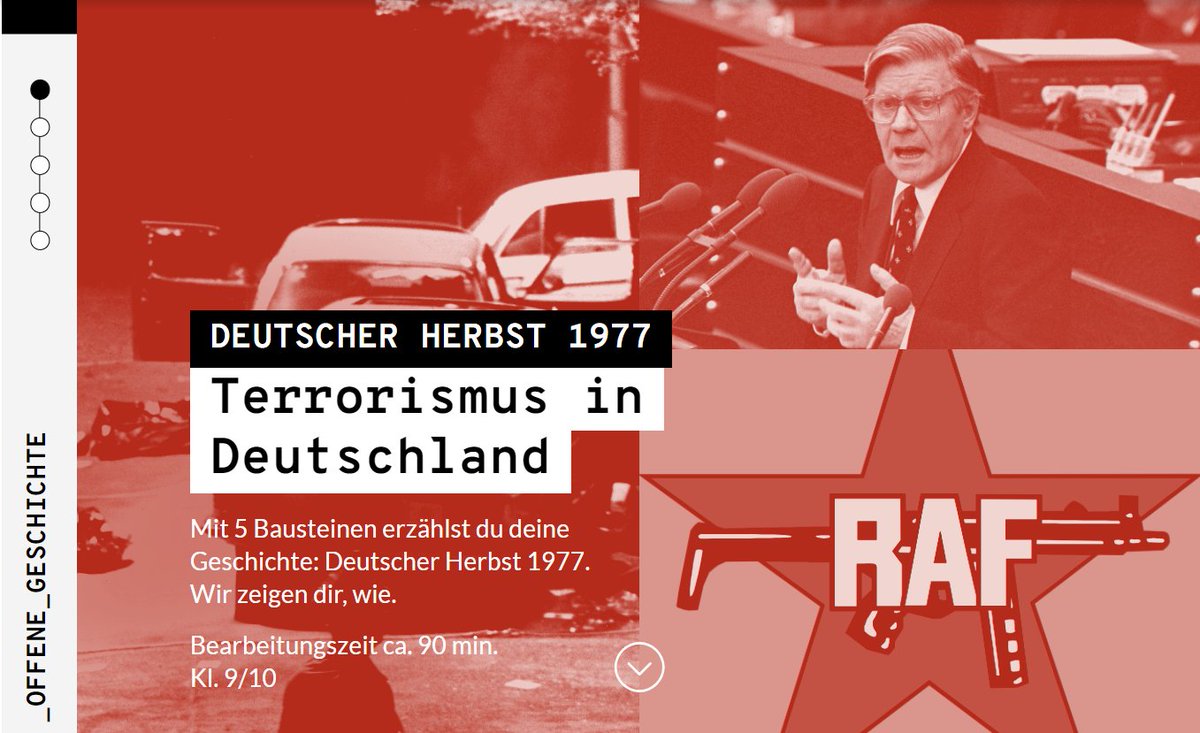 BKHS_Stiftung's tweet photo. Geschichte selbst denken!
Zusammen mit @offene_Ge & @SFB_923 zeigen wir den "Deutschen Herbst" 1977 in einem neuen Lernmodul plus zwei Ergänzungsmodulen.
👉 https://t.co/tpHHwOcXCz & https://t.co/iJlufm40BG
#twlz #bkhs #twitterstorians #twitterlehrezimmer #offenegeschichte https://t.co/e6DlUKfKVG